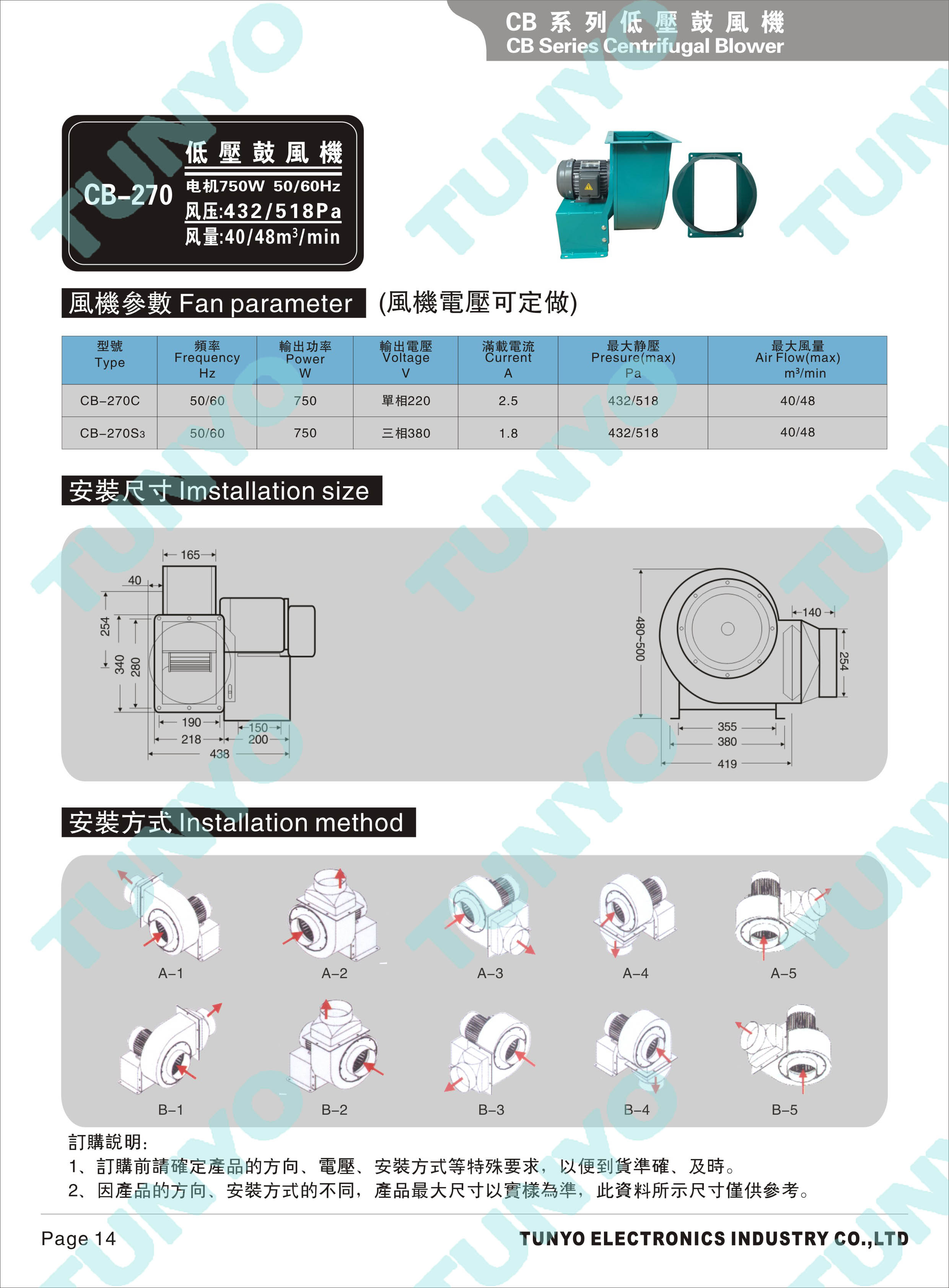 CB-270离心风机