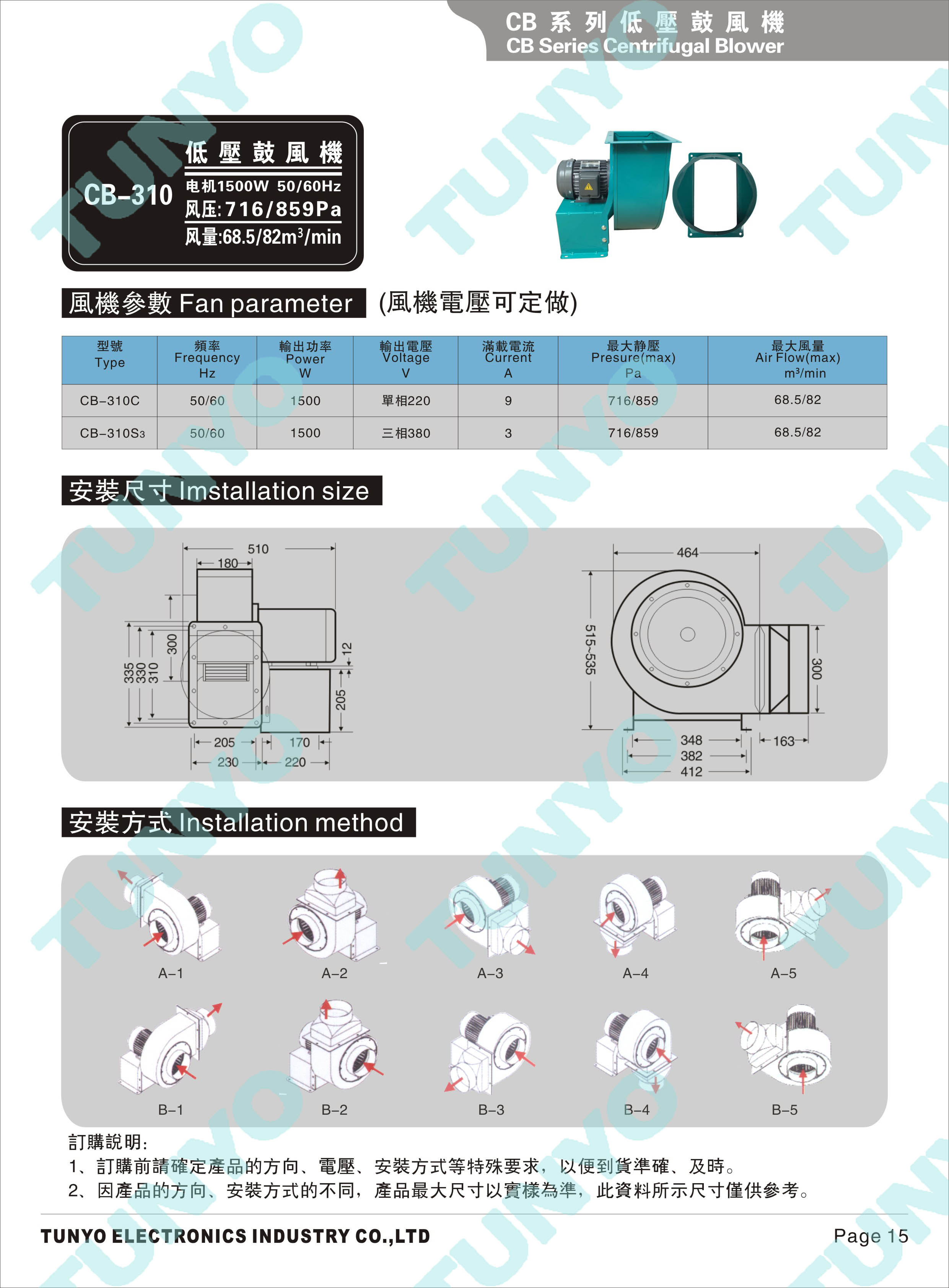 CB-310离心风机