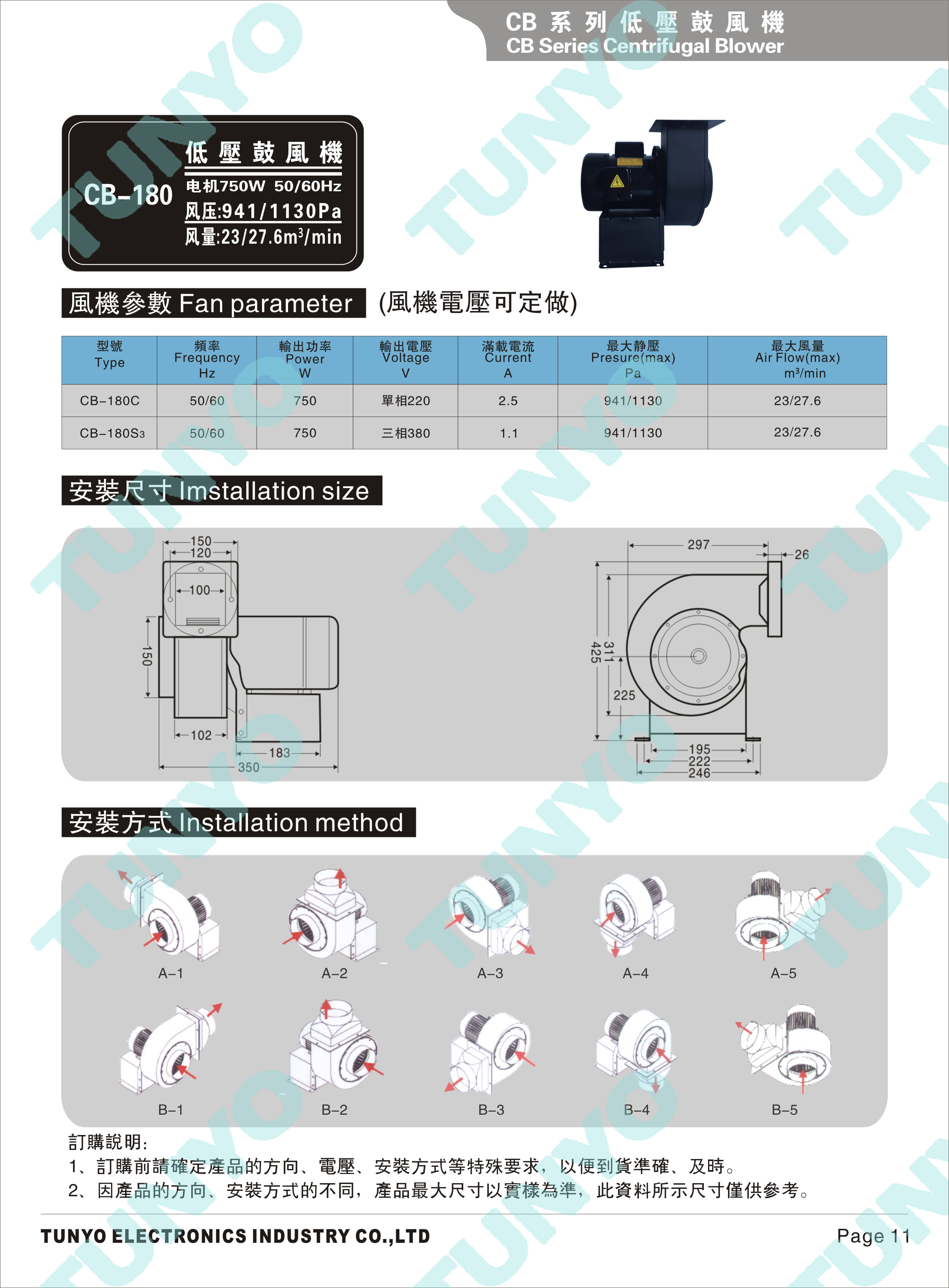 CB-180离心风机