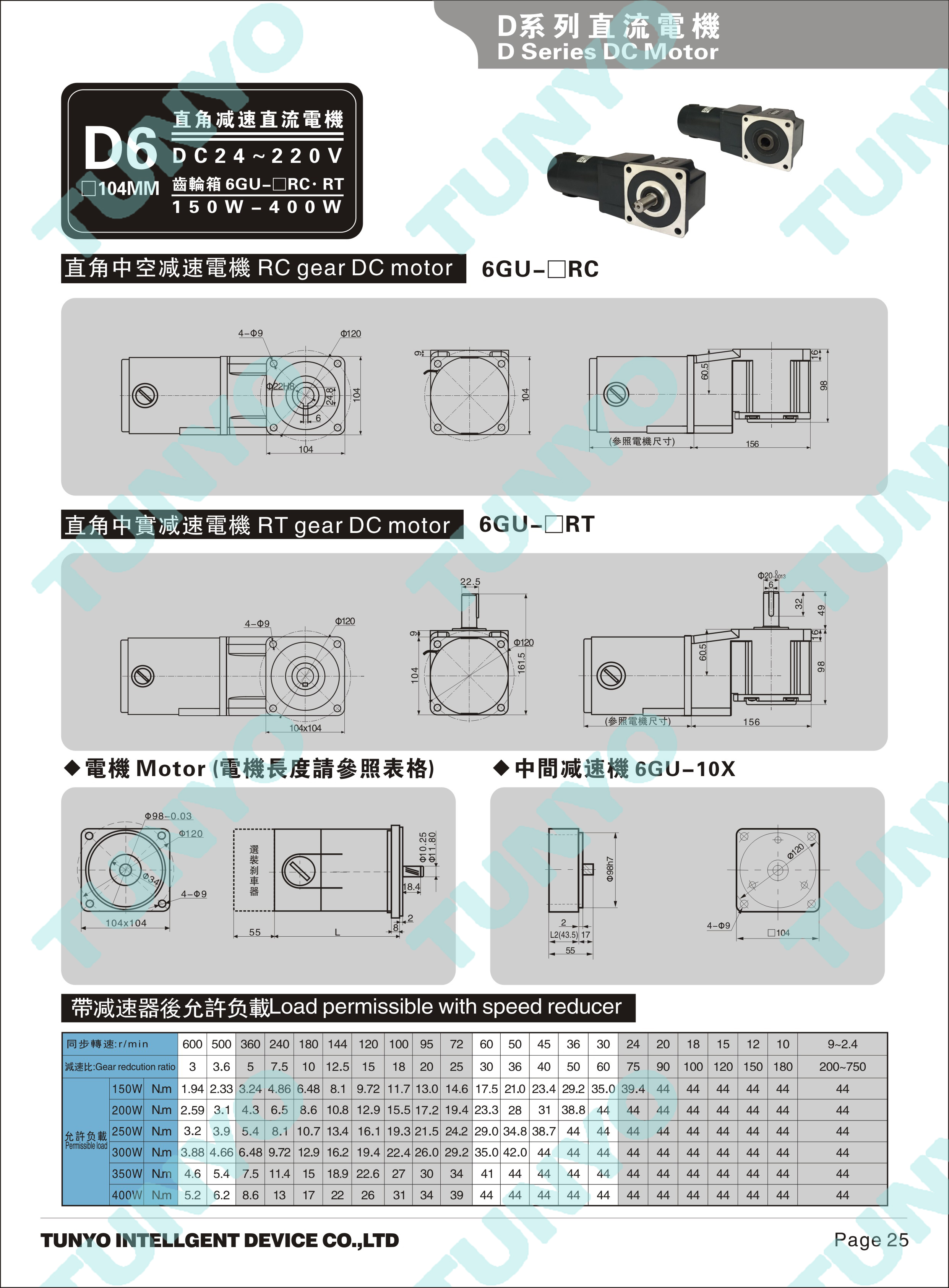 DM10(150-200-250-300-350-400W)直流直角电机